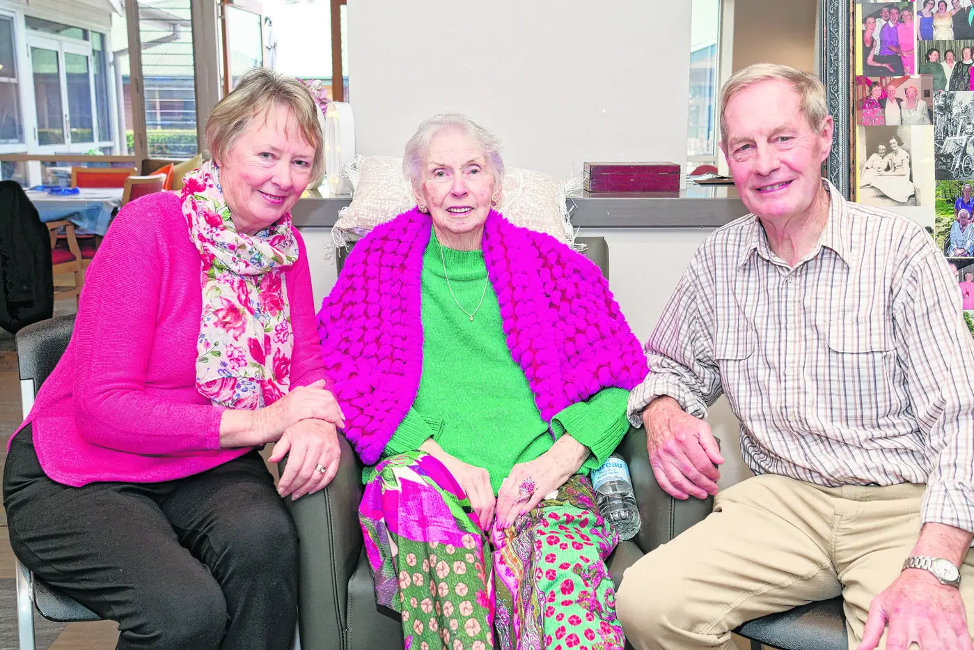 Patricia Lord with her siblings, Maria and Brian Lincoln.