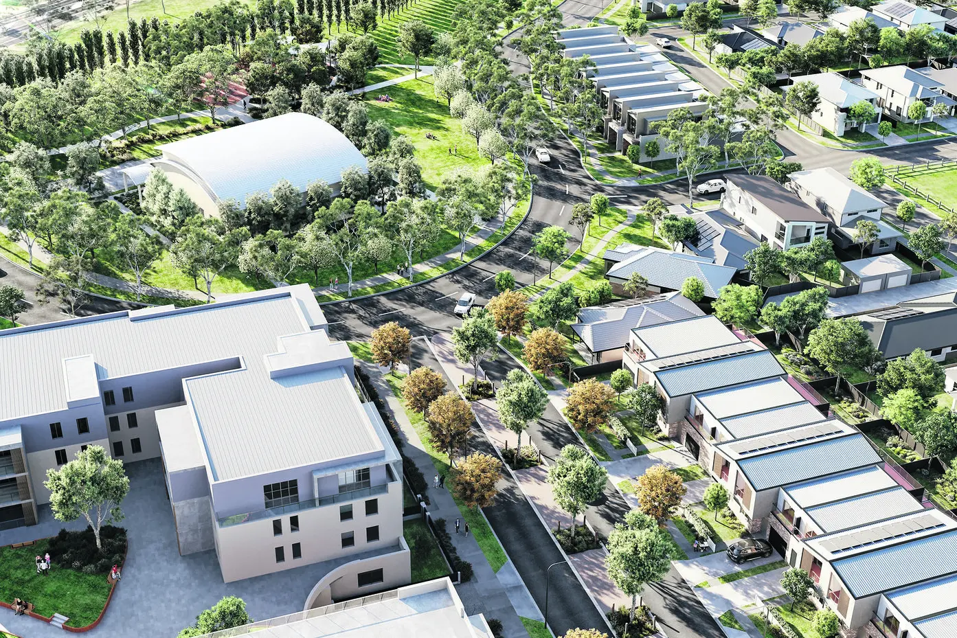 A concept image of the new 330-home development alongside Redmond Place, which will be known as \\'Redleaf\\'.