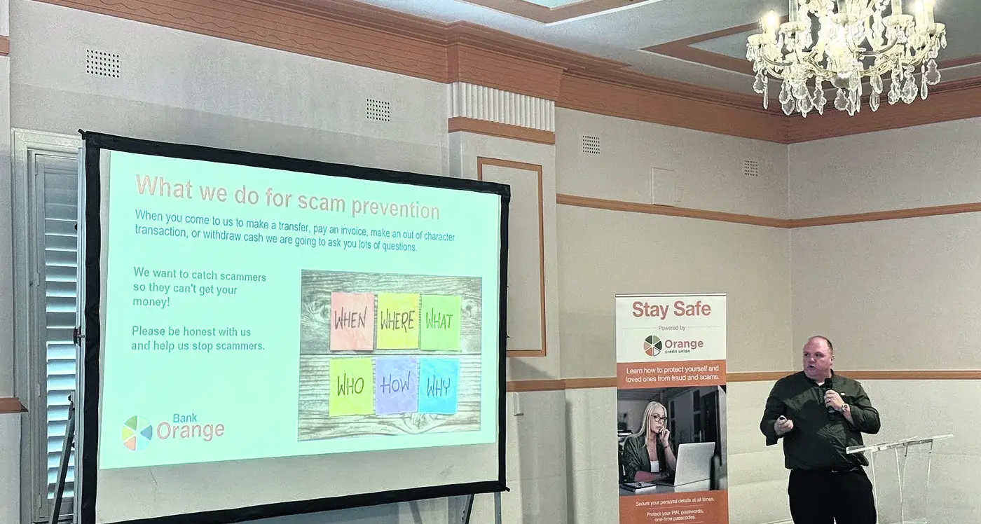 Learn how to protect yourself and loved ones from Scams at the upcoming Bank Orange Stay Safe Forum