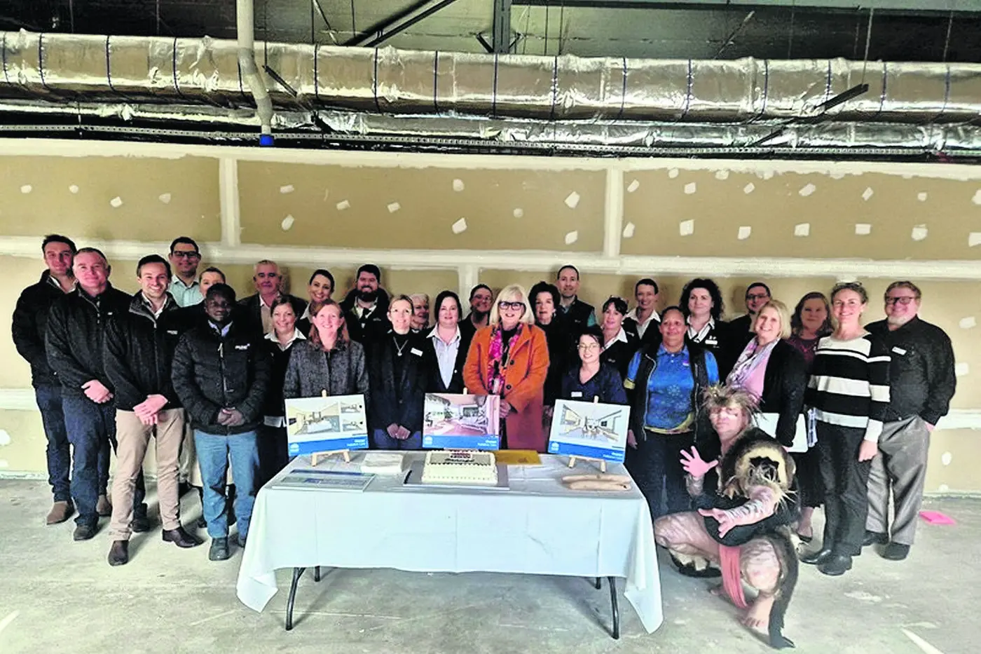 Orange Push for Palliative members participating in the launch of the new build project at Orange Hospital.