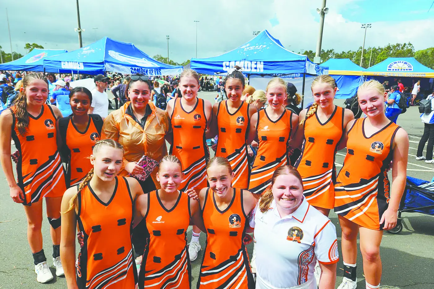 Orange under-15s representative netball.
