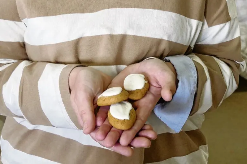 Honey Jumble biscuits are a sweet treat from the Flour Millers Wife, a baking business run by Em Reynolds whose husband is one of the workers at the mill in Manildra. Photo: AAP