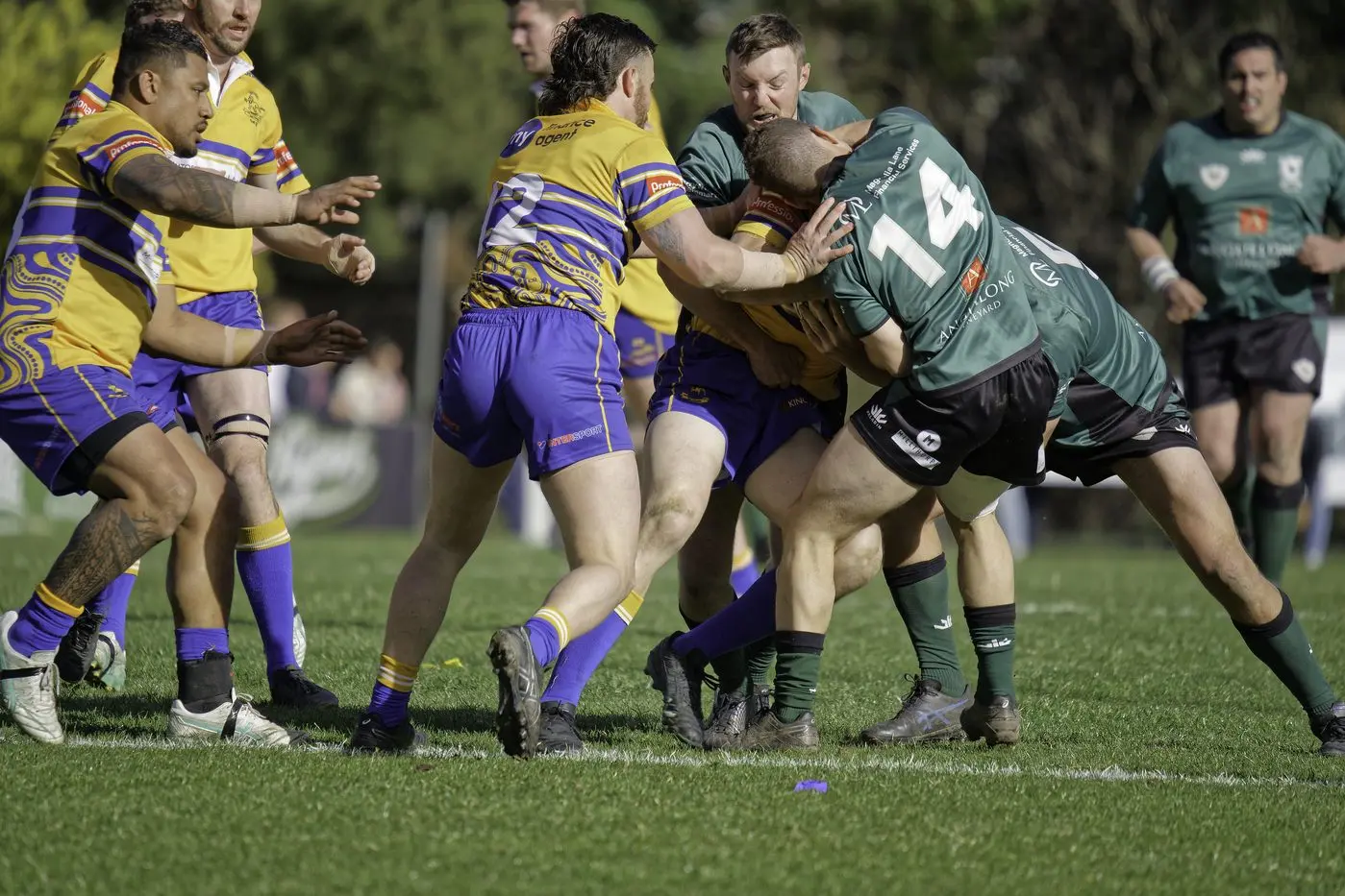 Bathurst Bulldogs beat Orange Emus in the Blowes Cup rugby union first grade grand final. Photo: Orange City Life/Henry DeRooy