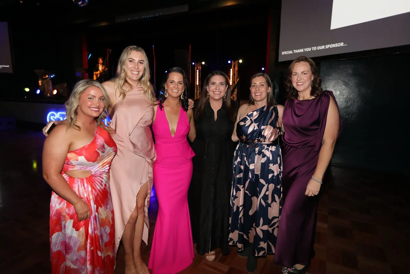 Renee Woodward, Leasa Nustac, Kylie Bird, Alieasha Peschka, Anthea McApline and Rebecca Hilton-Brown