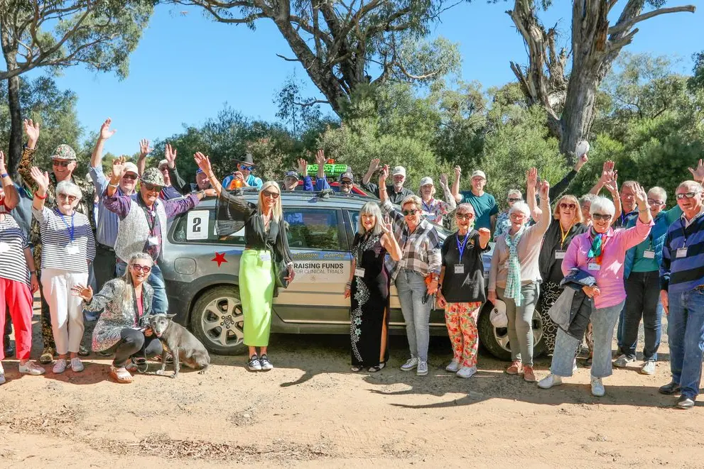 The 2025 Cruisin\\u2019 Along Car Rally prior to leaving Gosling Creek on Friday, for their tag-along trek to Tailem Bend.