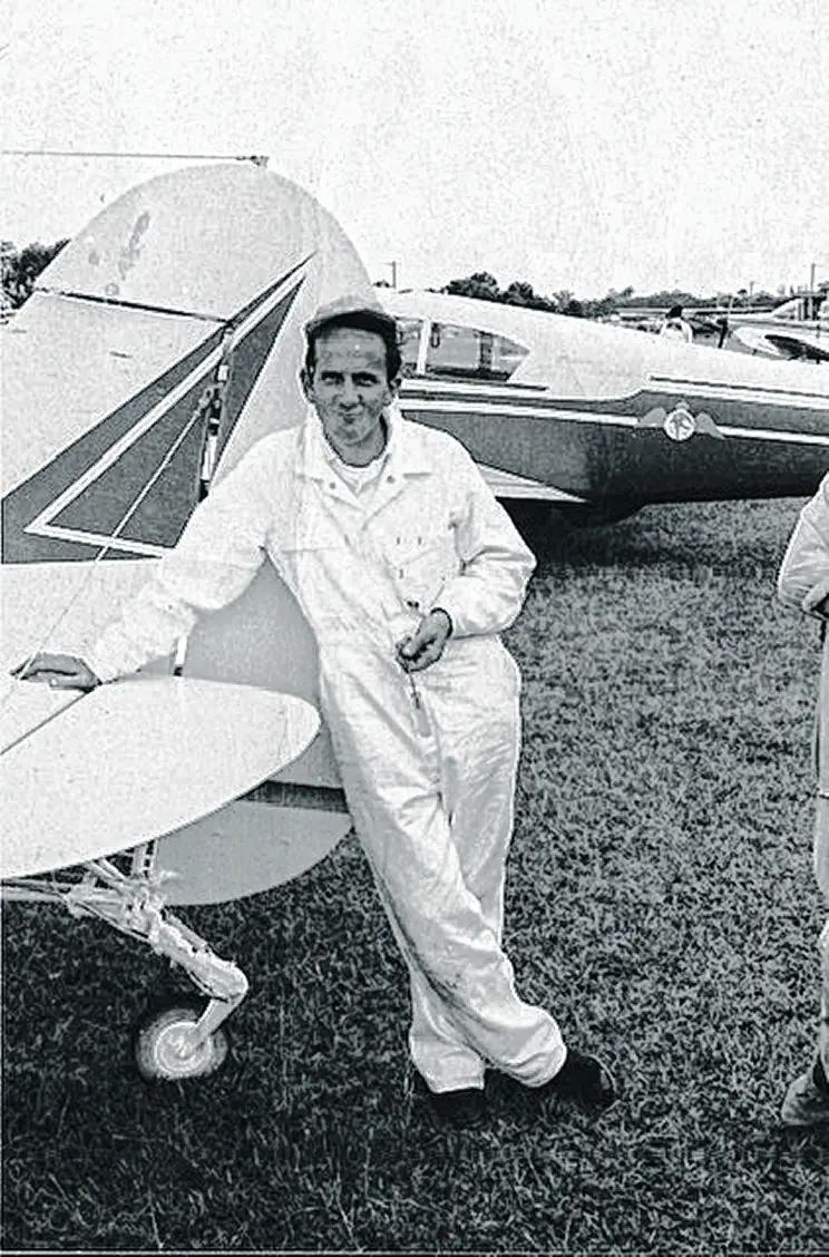 Born to Fly tells the story of legendary aviator Jim Hazelton (pictured), known for being the first Australian to fly a single-engine aircraft solo across the Pacific Ocean. Over the course of his remarkable life, he logged more than 50,000 flight hours in over 130 different aircraft types and ferried more than 200 aircraft internationally. Photo: Supplied. 