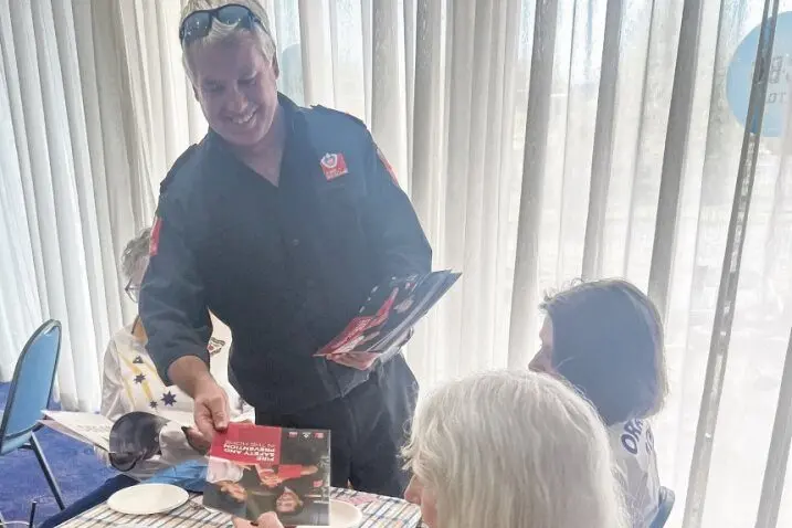 Local firefighters gave an informative talk on home fire safety to Orange City bowlers this past week.