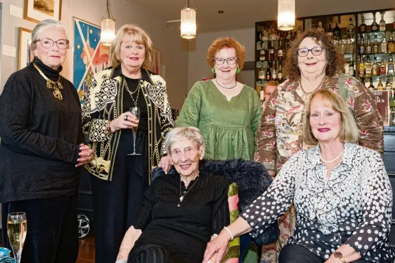 Sylvia Berry, Rhonda Campbell, Sharon Jameson, Vicky Regan, Fay Gray (seated) and Susan Gray