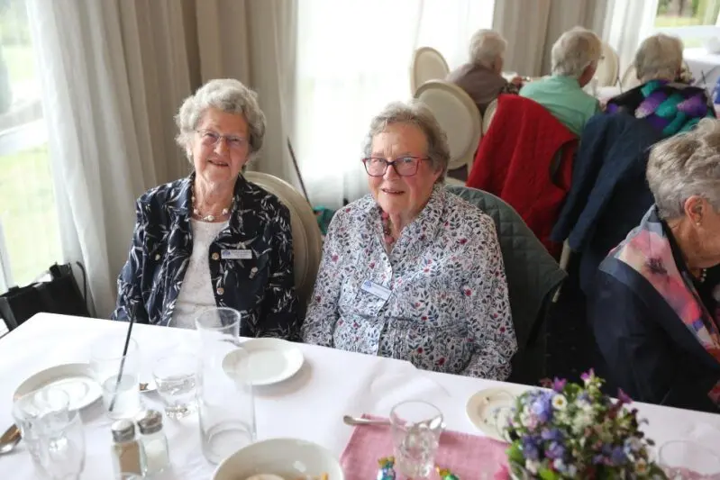 Marlene Keighran and Barbara Weissflog.