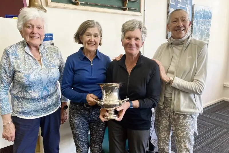 Pictured are the winners with last year\\u2019s winners:. Lesley Williams, Jane Arnott, Narelle Davidson and Marilyn Maxwell.