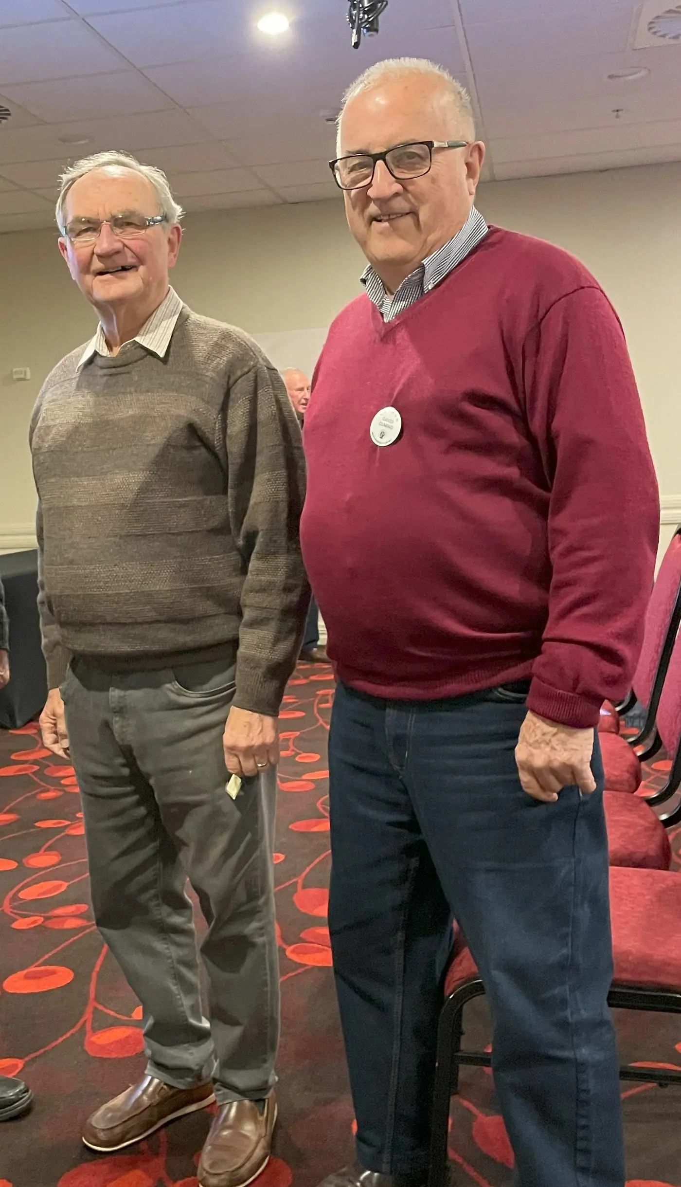 Dr Belinkij with David Cuming