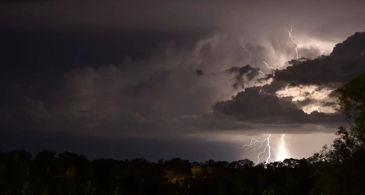 Early morning storm over Orange