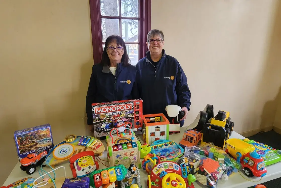 Jane Whitten and Louise Sheather from Blayney Rotary will be taking donations for the new toy library in the Uniting Church Hall every Saturday in July.