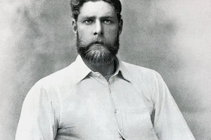 \"The mighty Bonnor, immensely tall, with golden hair and beard\\u2026 this superb figure, like a god from another planet,\\u201D recalled the essayist and playwright E.V. Lucas in 1925.