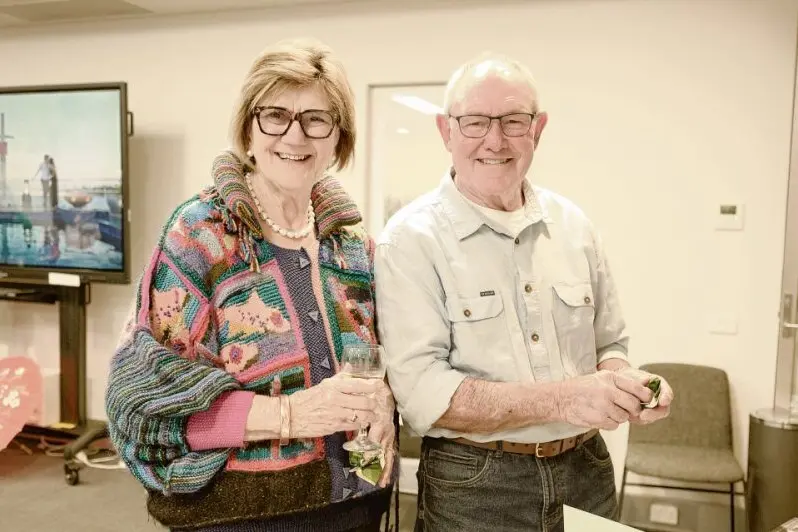 Deidre Farr and Mick Gibson.