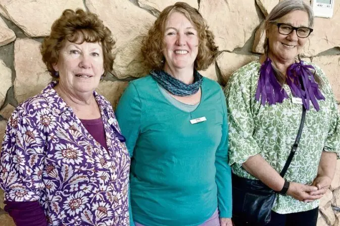 Kathy Sands, Vicki Hanlon and Helen Johnson.