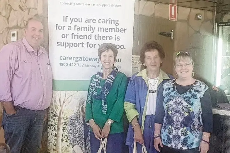 Maria Cudars, Bev Brown, and Mary Carr.