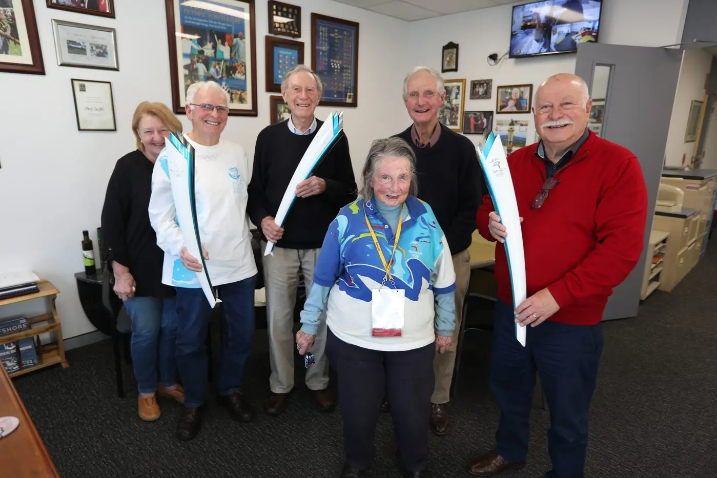 Judy and John Southwood, Graham Bloore, Trixie and Allen Hawke and Chris Gryllis.