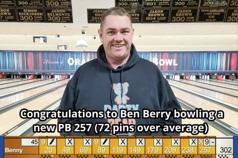 This week\\u2019s High Roller champion and the fourth Man of the Moment for September,  Ben Berry who scored 257 (PB).