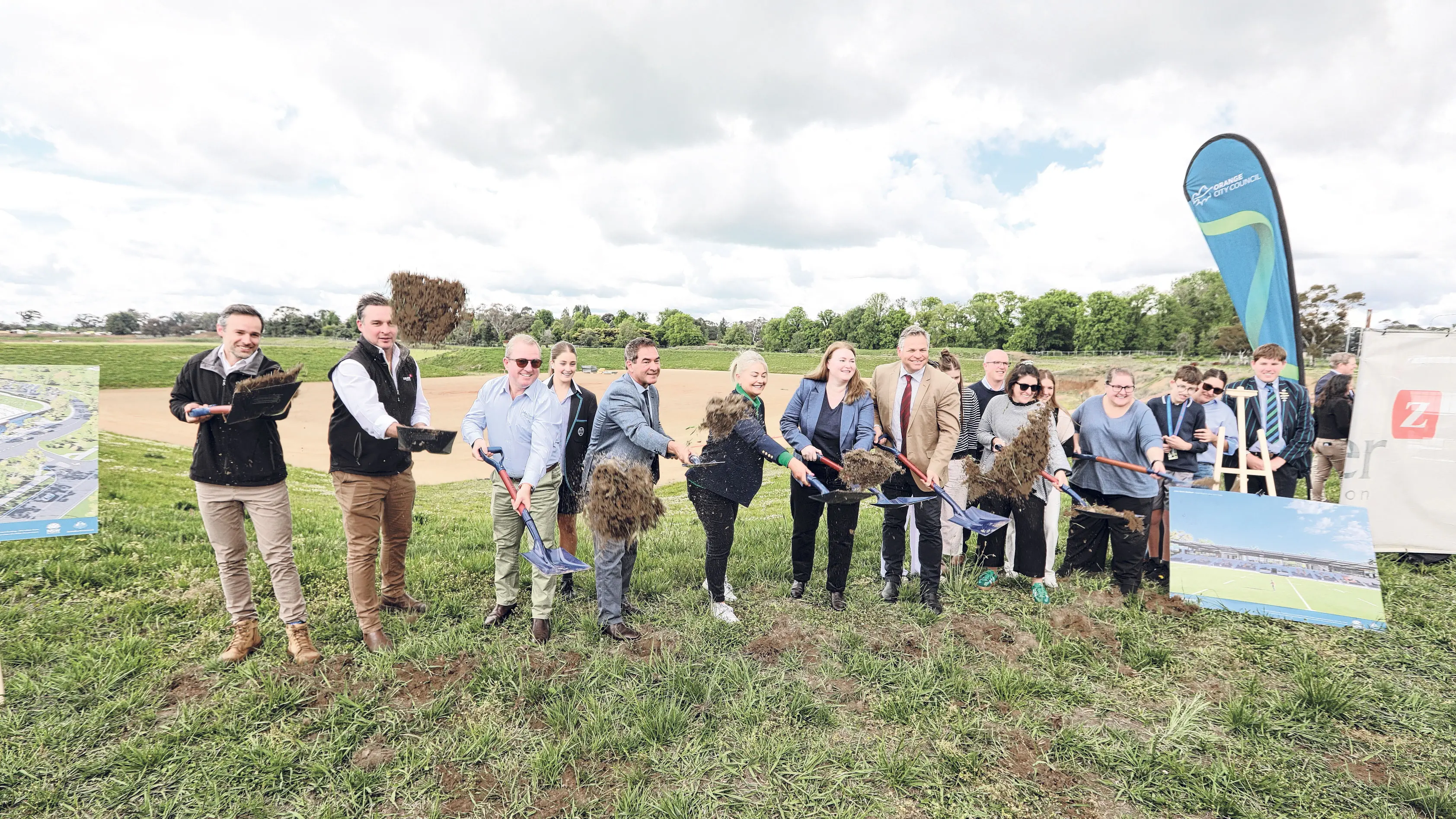 Minister hints at major sporting opportunity for Orange as work on John Davis Stadium begins