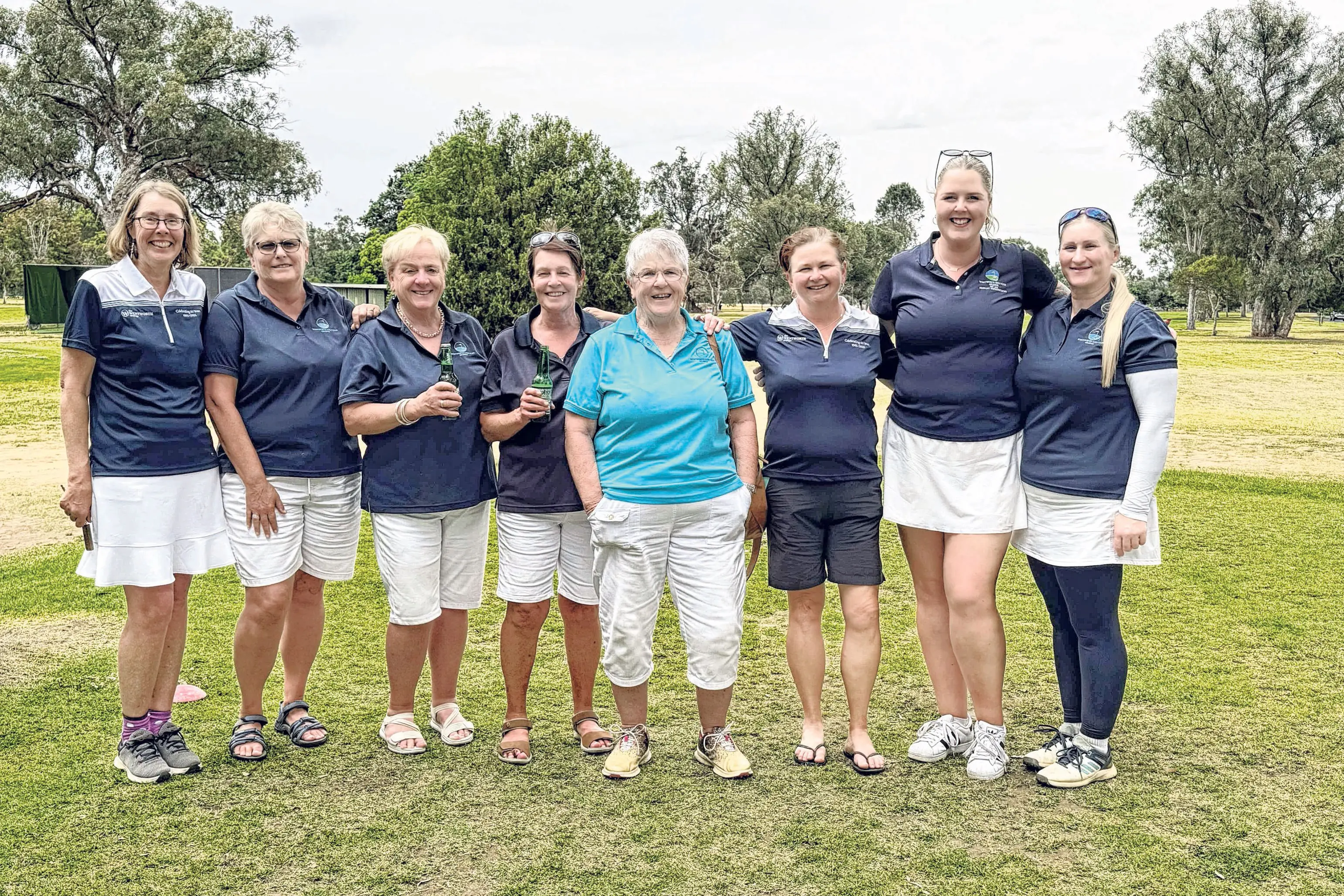 <p>Alice McKeowen, Shirley Grenfell, Helen Ross, Marg Hobby, Helen Laffey, Rachel Kelly, Tayla Harvey and Janine Wilson.</p>\\n