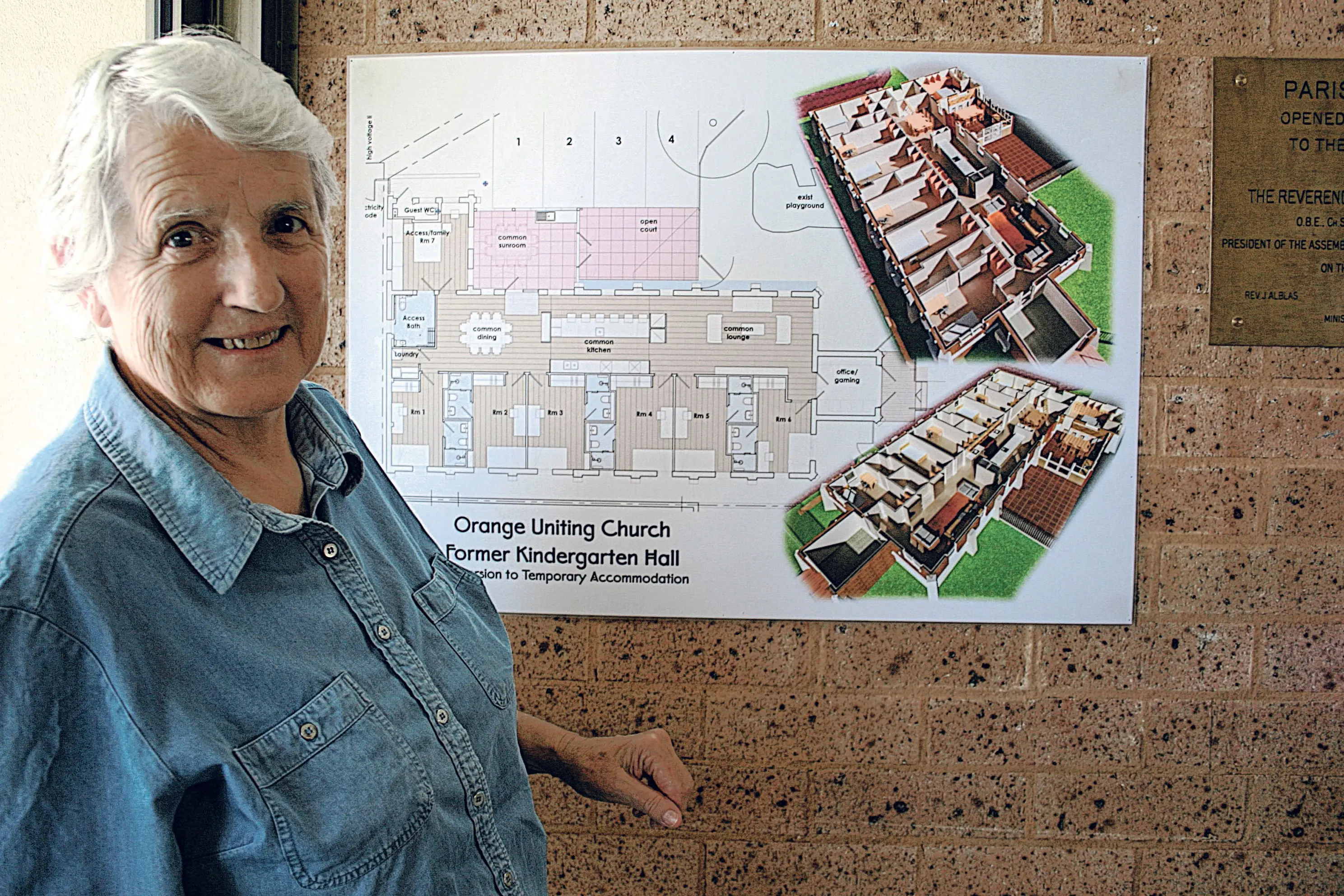 <p>The Uniting Church in Anson Street is the centre for a whole range of support services for our most needy. Chairperson Bev Rankin, pictured.</p>\\n