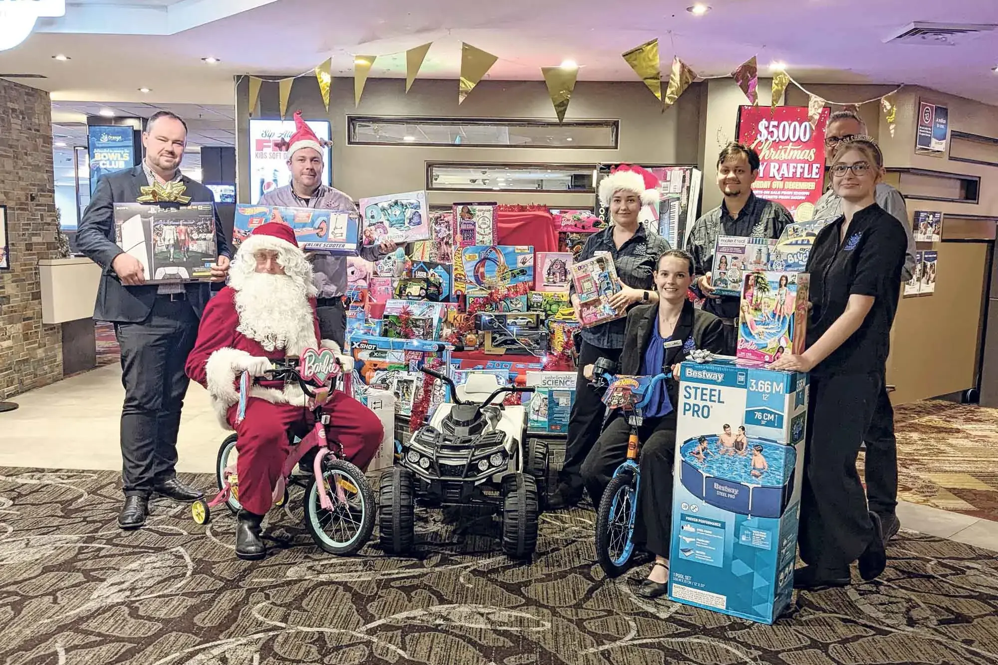 <p>Get ready for the $5,000 Christmas Toy Raffle at the Orange Ex-Services Club this Saturday, December 6.</p>\\n