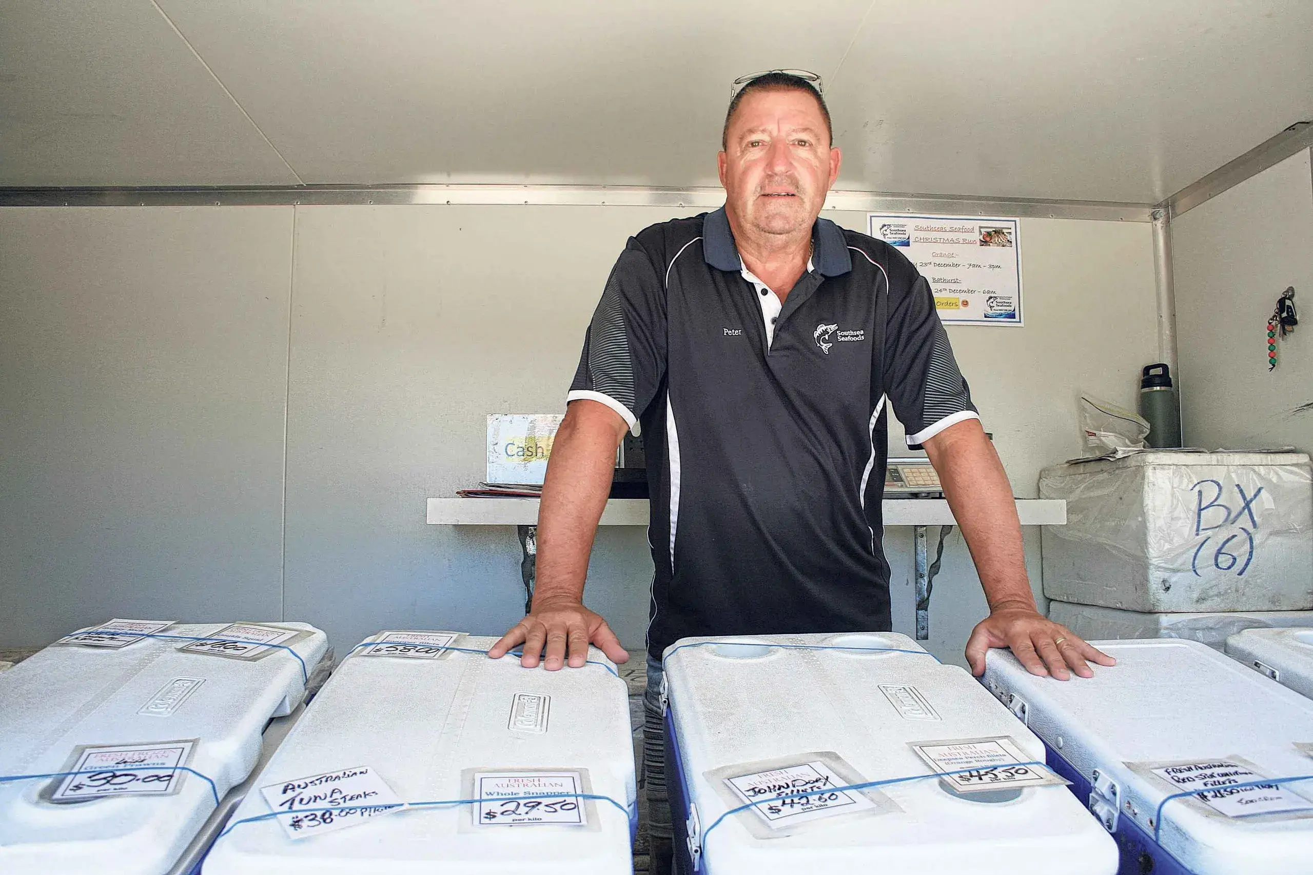 <p>Peter Rogers is one of the last of his breed, providing top-quality fresh seafood to towns including Bathurst and Orange for a quarter of a century. Photo: Orange City Life.</p>\\n