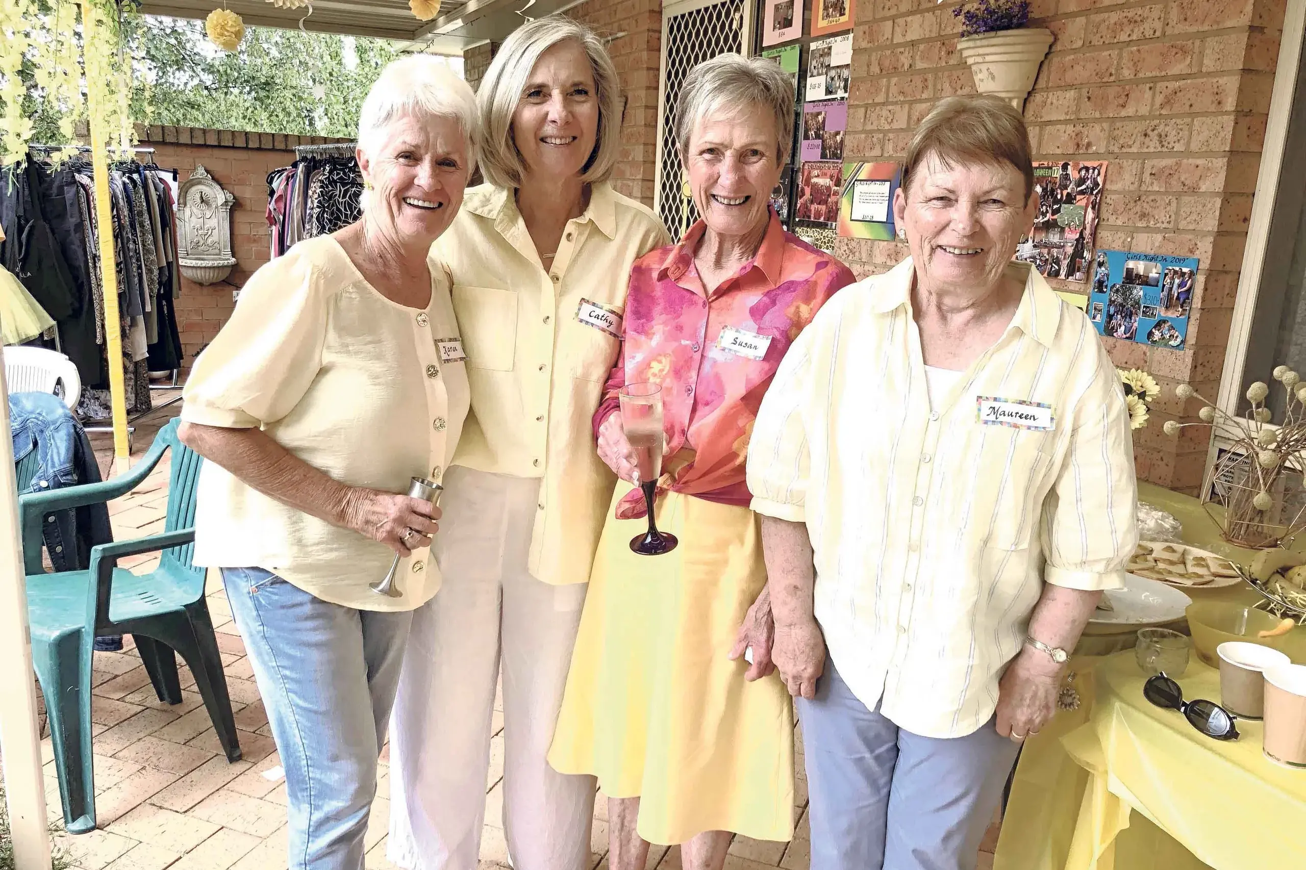 Mellow yellow for Chrissie’s record clinical trials garden party fundraiser