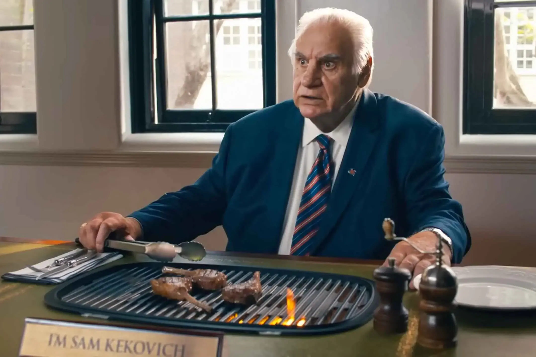 <p>The annual Australian Lamb ad features \"Lambassador\" Sam Kekovich again this year. Photo: Supplied</p>\\n