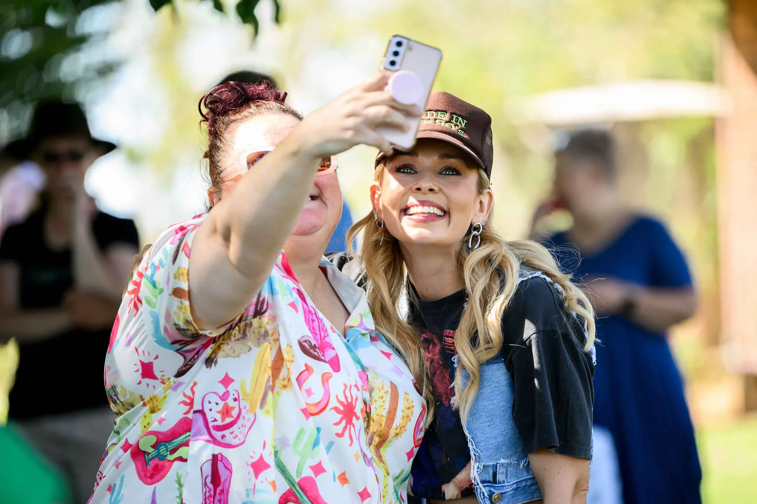 <p>AI can never replace the human connection of country music, singer-songwriter Max Jackson says, pictured meeting fans in Tamworth on Friday. Photo: AAP/Bianca De Marchi</p>\\n