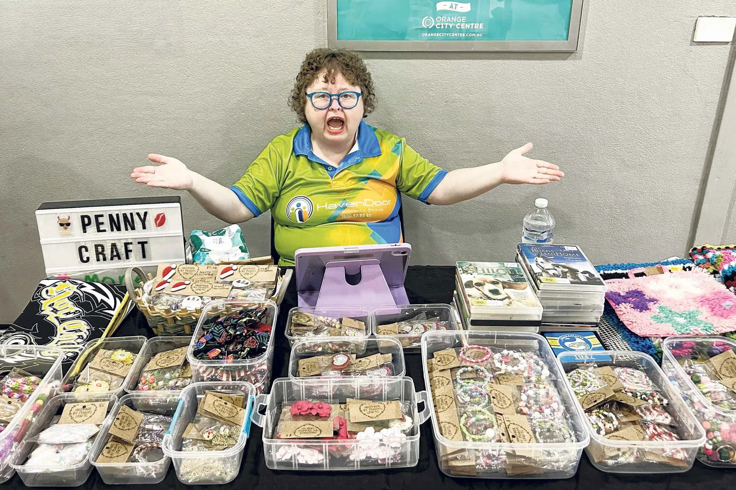<p>Penny has big dreams for her local craft stall. Photo: Supplied.</p>\\n