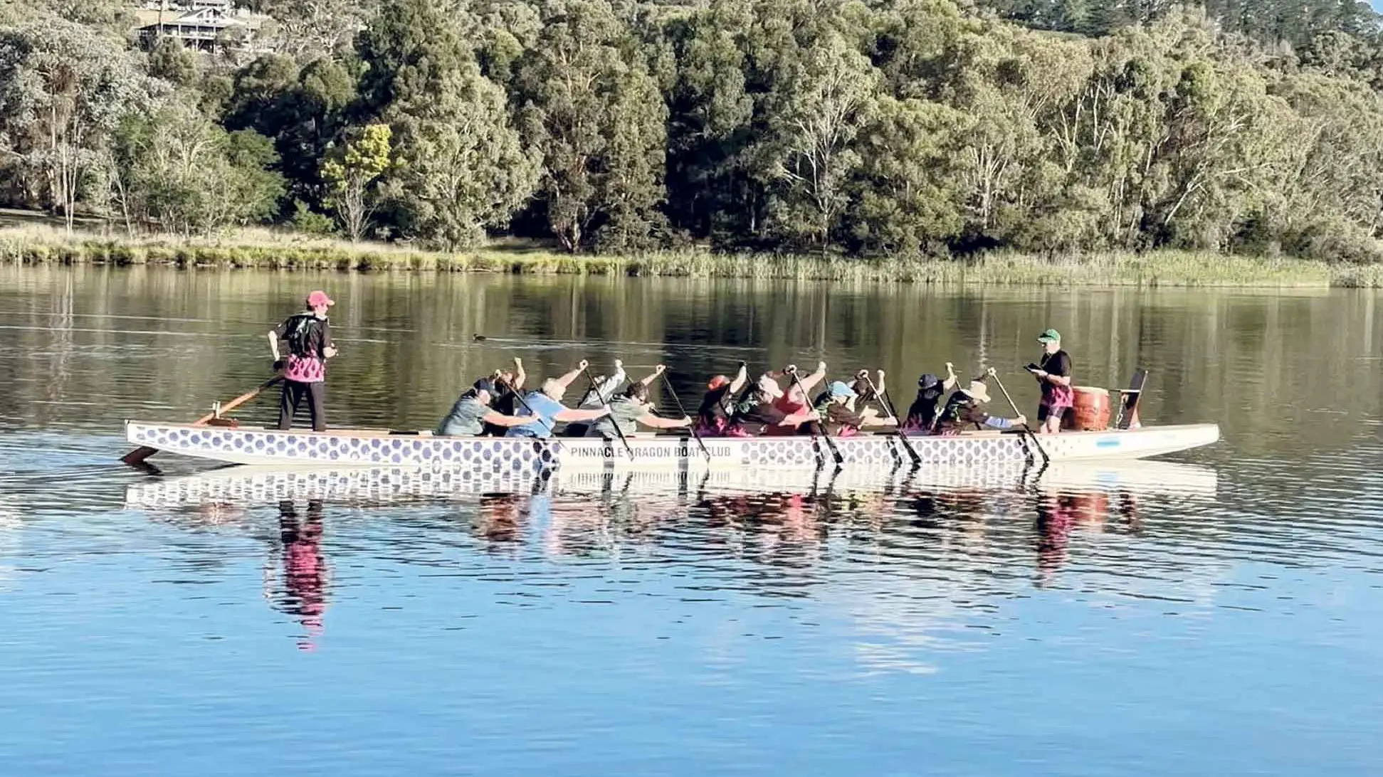 Evening paddling in March with Pinnacle Dragon Boat Club