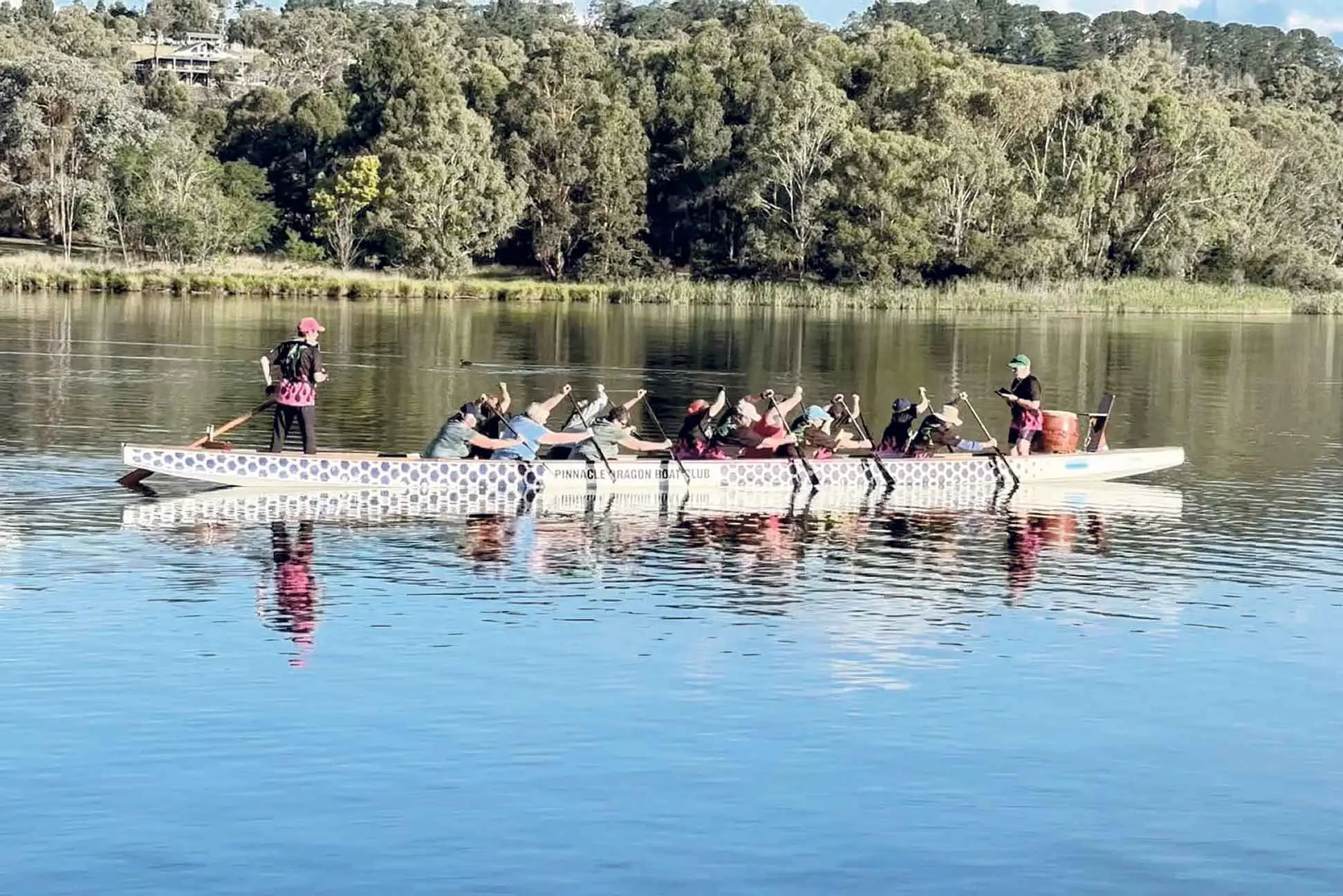 <p>Pinnacle Dragon Boat Club invite people to join them for a paddle on Lake Canobolas Wednesday evenings though March.</p>\\n