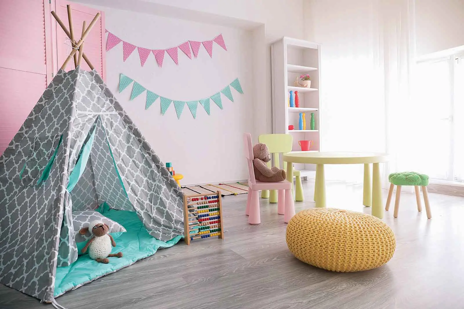 <p>Children grow quickly, so playrooms should be designed with flexibility in mind.</p>\\n