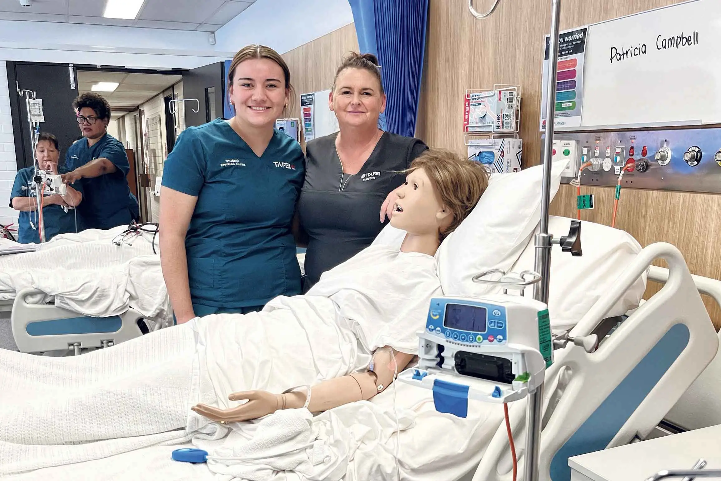 <p>Talia Opetaia pictured with her teacher Donna Gosper. Photo: Supplied.</p>\\n