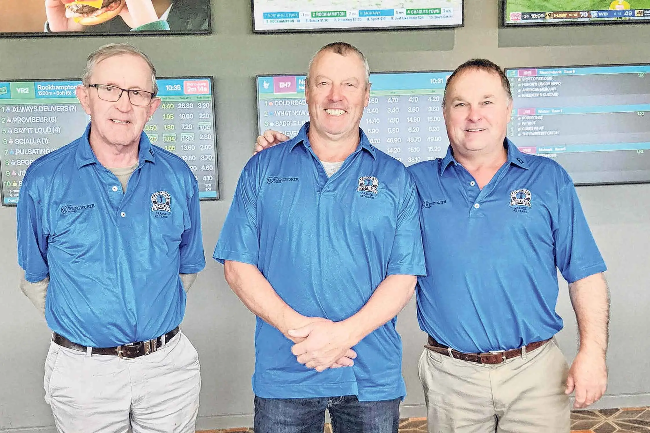 <p>Charlie Ginty with Mick Straney and Gavin Forest.</p>\\n