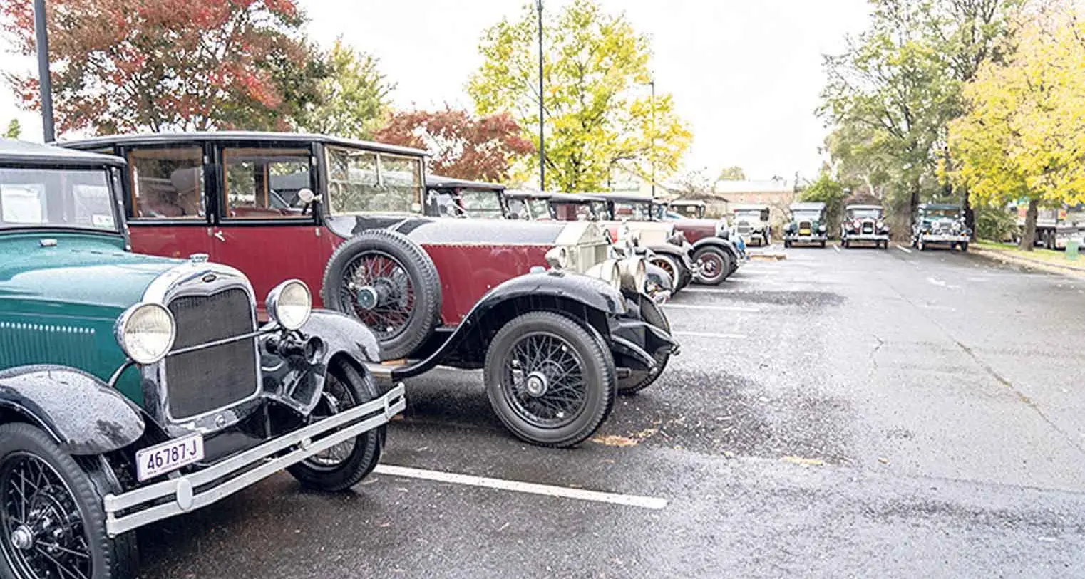 Historic cars hit the road for autumn rally