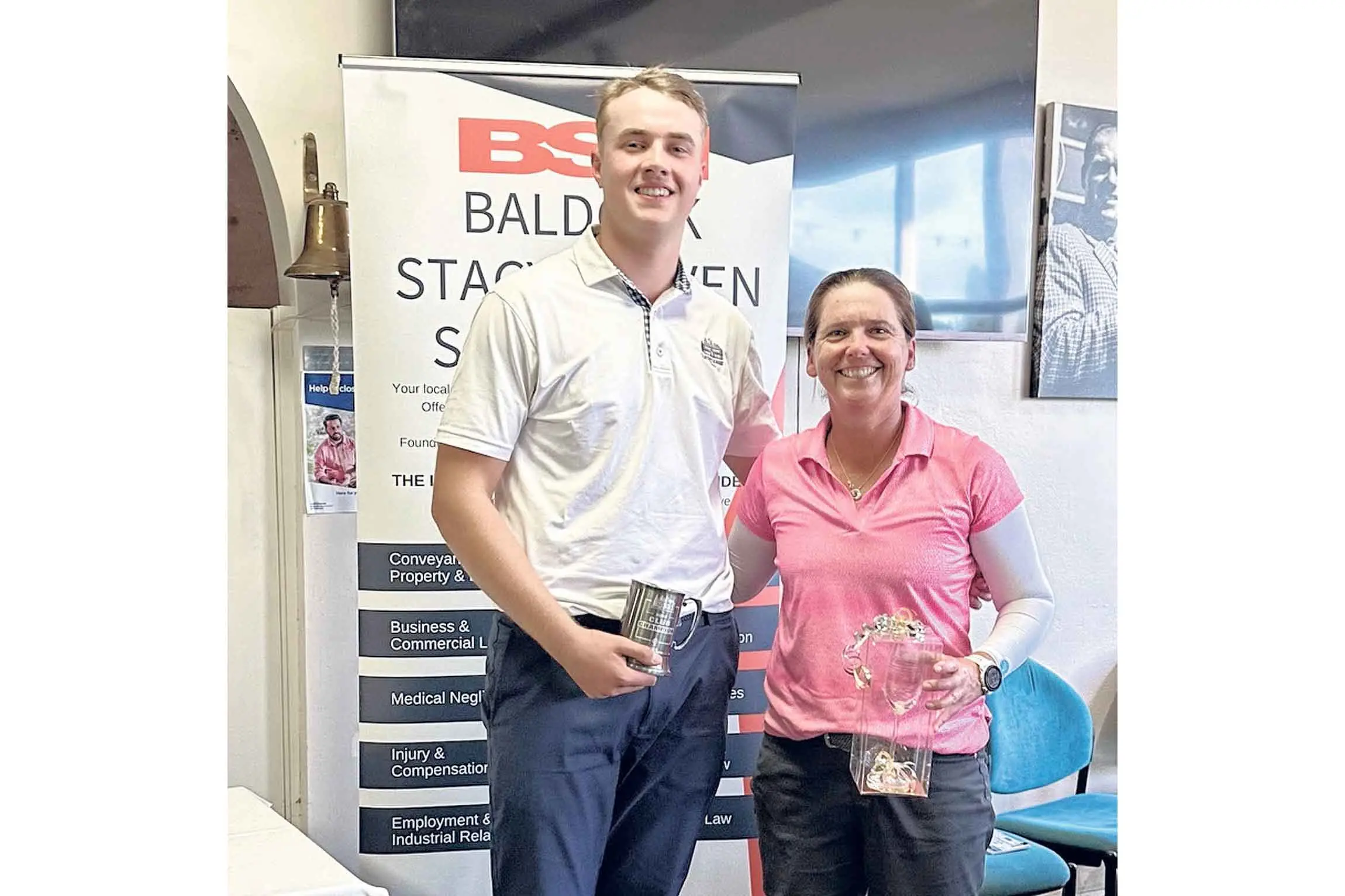 <p>Two A grade champions Harry Dean and Jo Hunter.</p>\\n