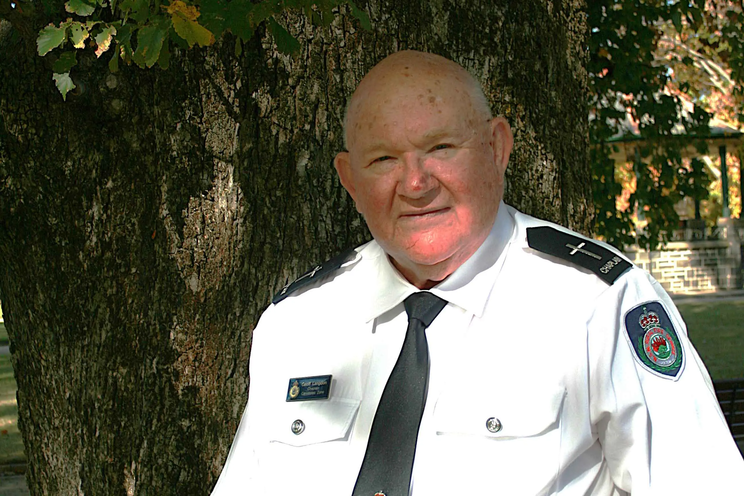 <p>As chaplain for Canobolas Zone of the Rural Fire Service (RFS), Geoff Langdon provides comfort, support, and guidance in the region. Photo: Orange City Life</p>\\n