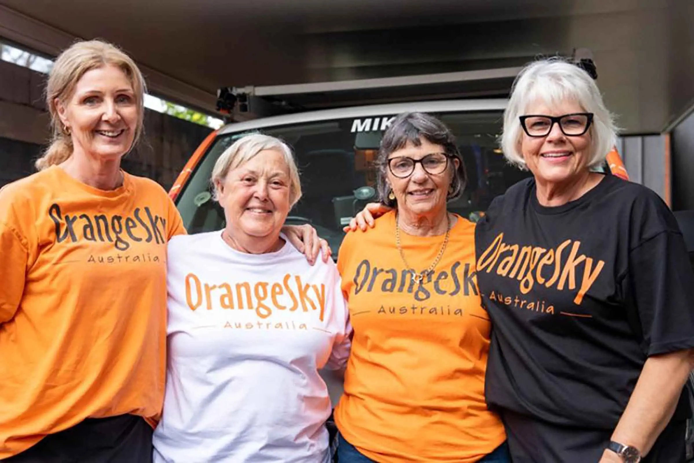 <p>Volunteers (L to R) Kerron Bromfield, Cheryl Gadsby, Jan Pullar and Mary-Anne Cahill are friends. Photo: AAP/ Supplied by Ronin Hunt</p>\\n