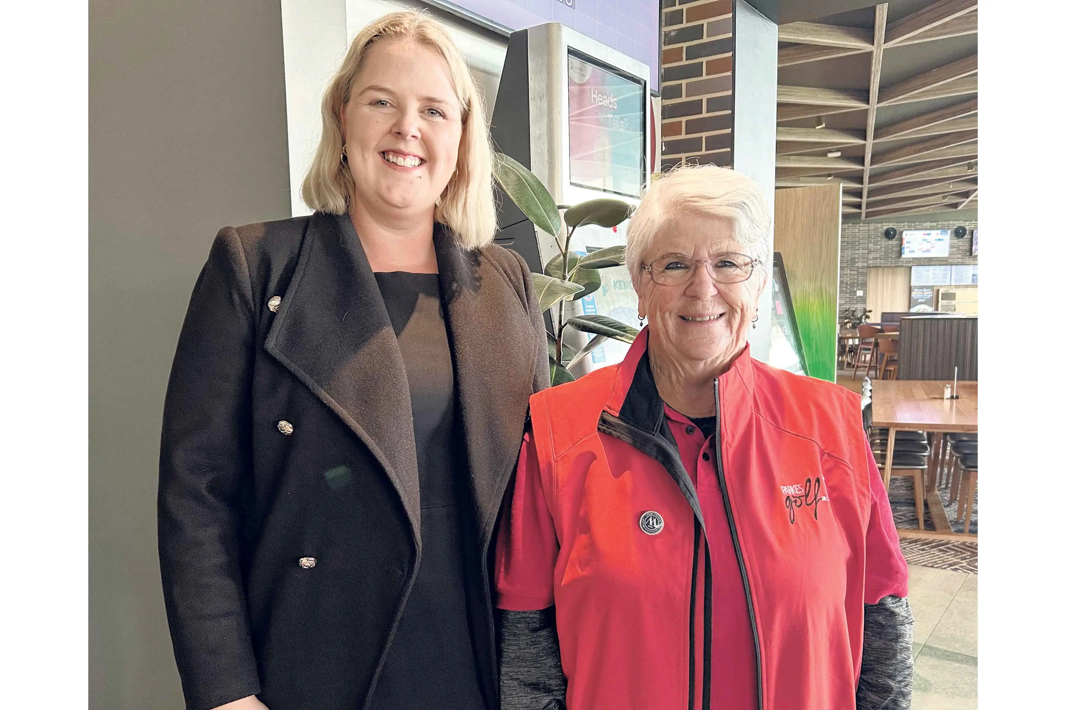 <p>Club Captain Tayla Harvey with May Monthly Medal Winner Helen Laffey. Photo: Supplied.</p>\\n
