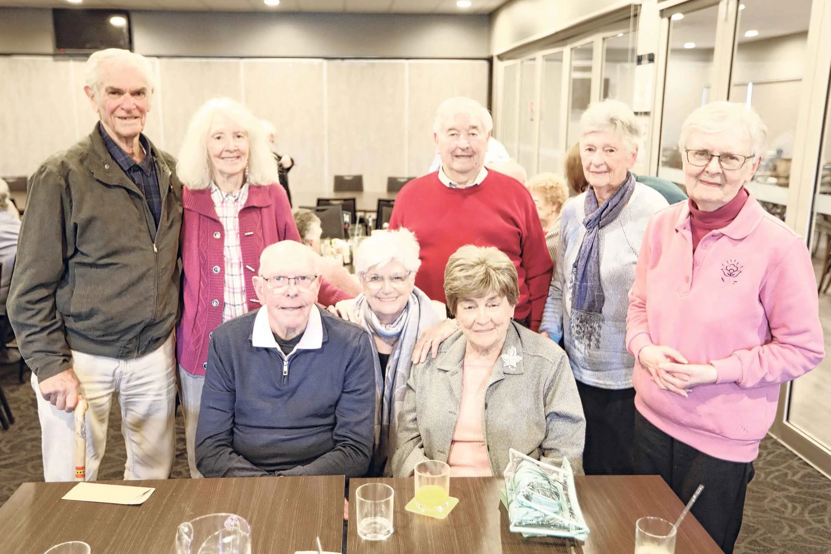 <p>Trevor Steadman, Patty Steadman, Toney Kennedy, Kay Kennedy, Pat Gersbach, Pam Gersbach, Nora Bridges and Carol Gersbach. Photo: Orange City Life. </p>\\n