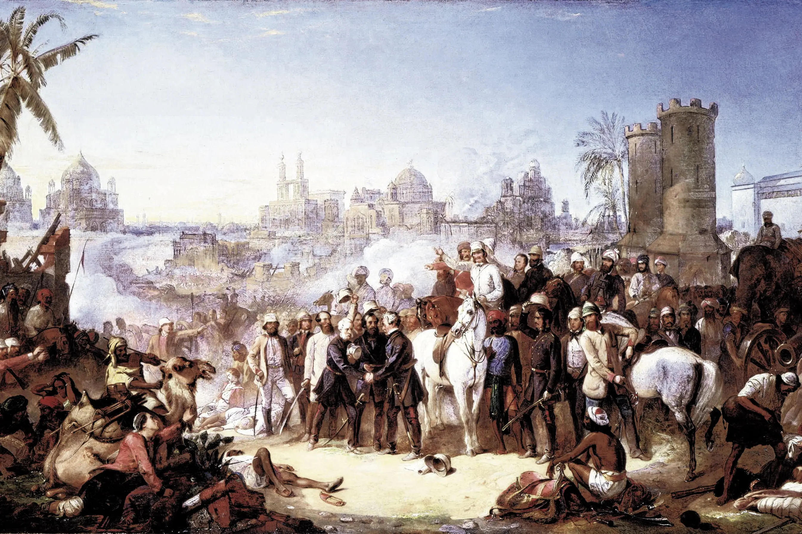 <p>The Relief of Lucknow, 1857 (1859), Thomas Jones Barker. National Portrait Gallery, London.</p>\\n