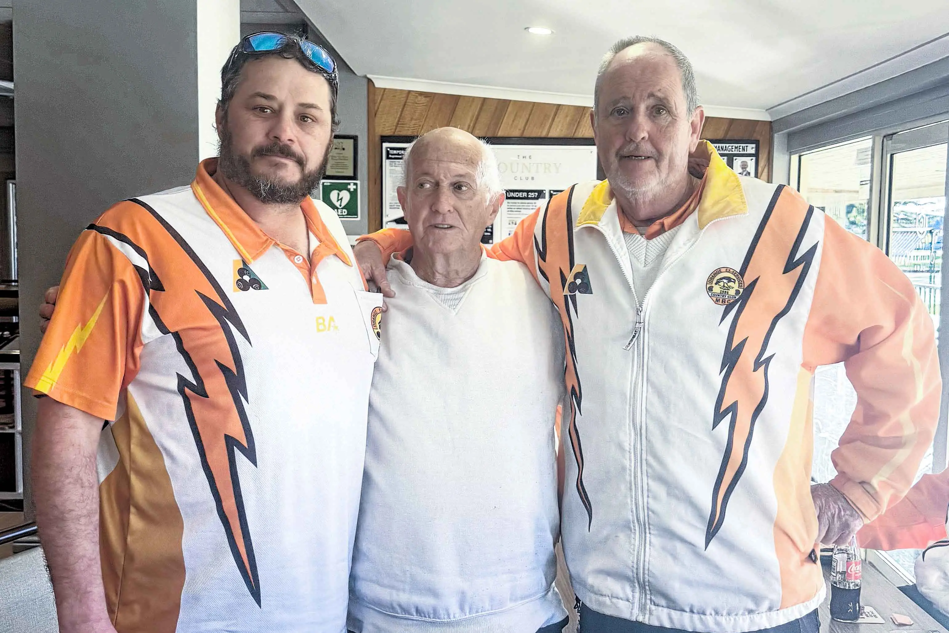 <p>Winners of the club Triples Championship Peter Stewart, John Cooper and Peter Griffith. </p>\\n