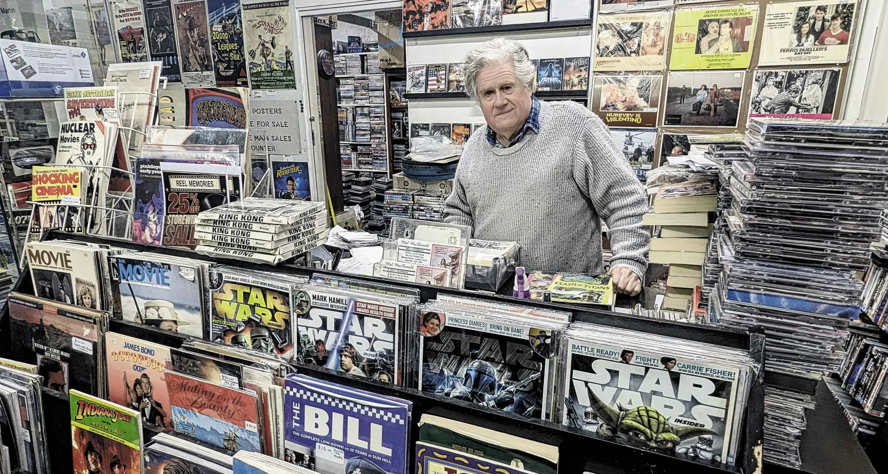 Mal’s mountains of movie memorabilia