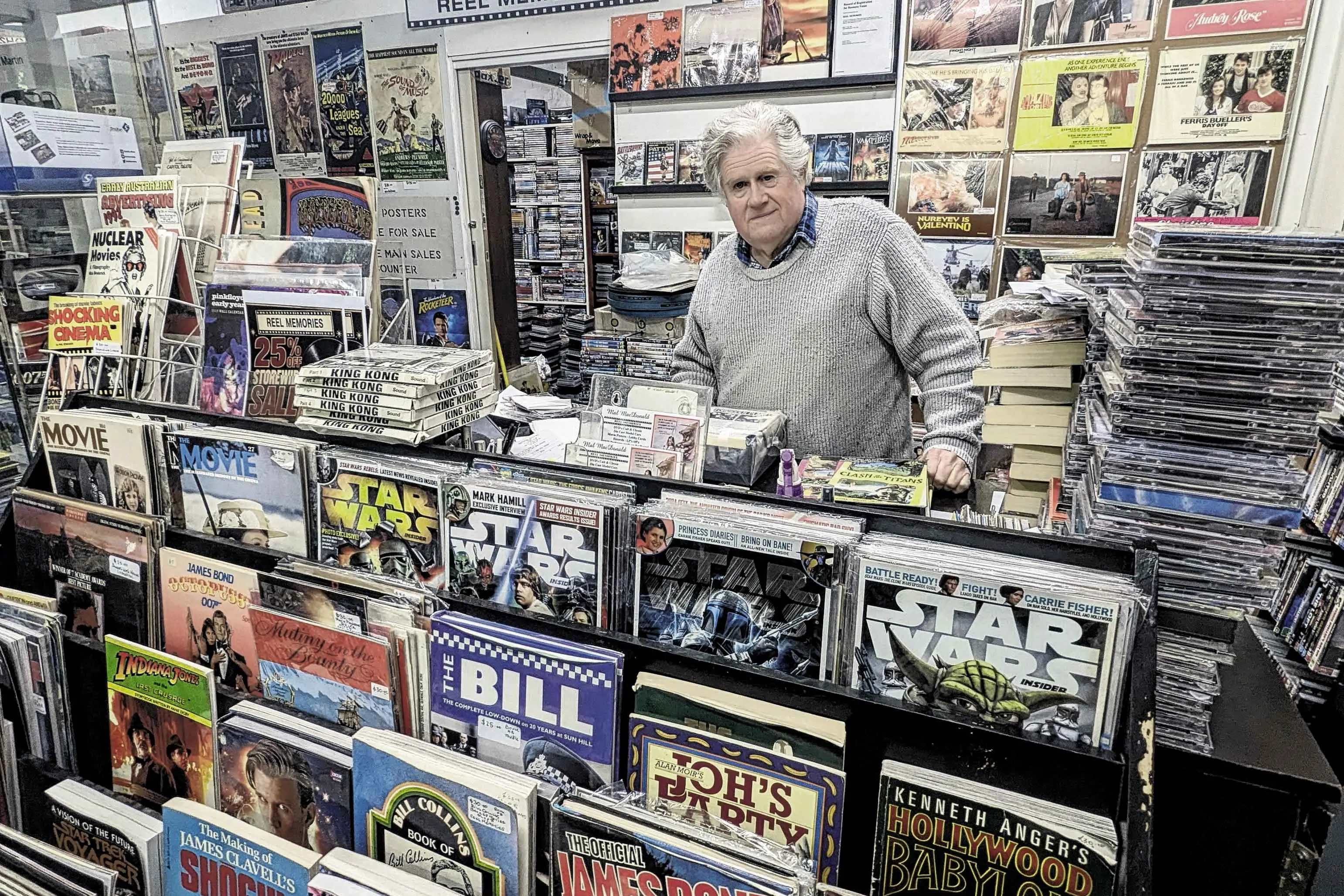 Mal’s mountains of movie memorabilia
