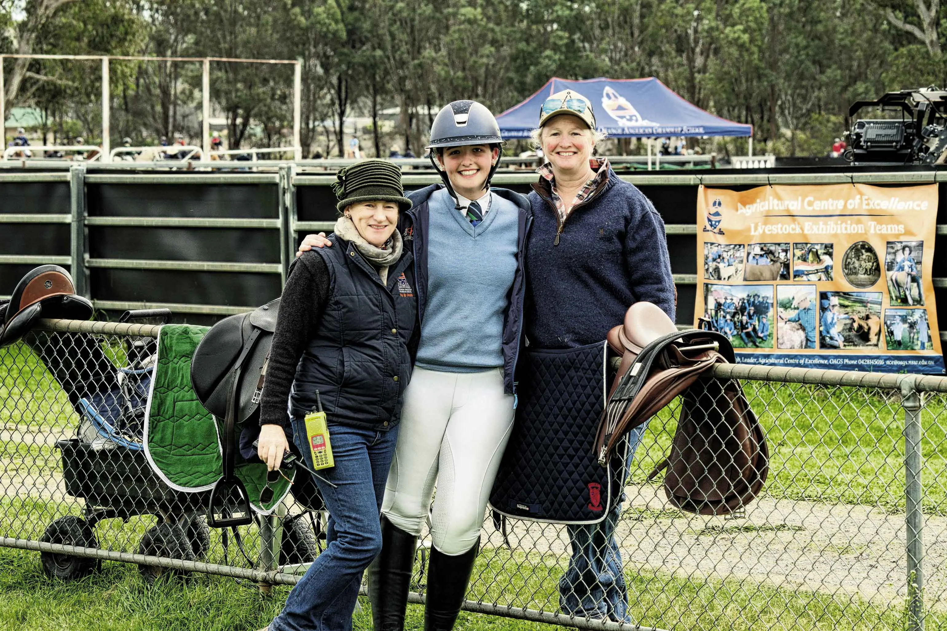<p>Sarah Eyb with Kathryn and Amy Caldwell. Photo: Orange City Life. </p>\\n