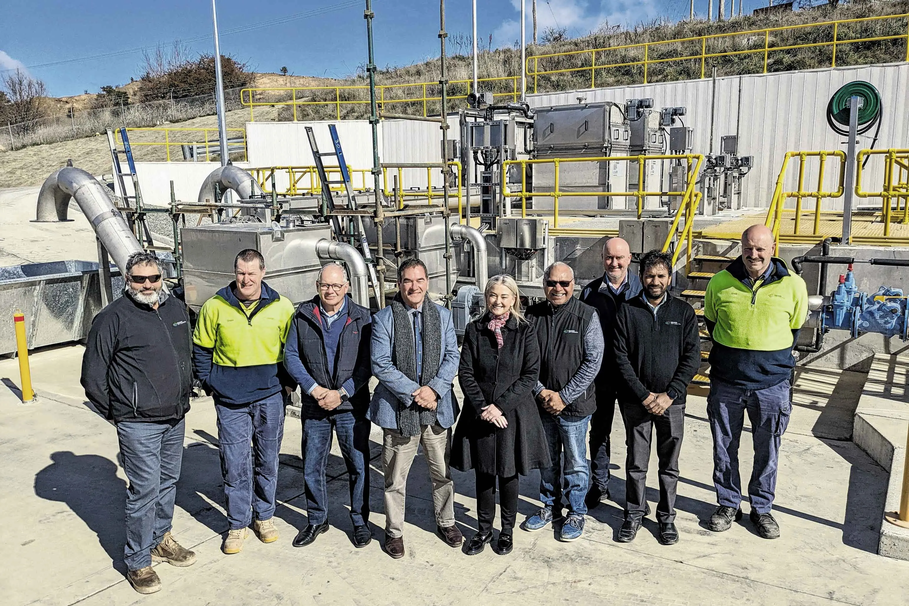 <p>Orange Mayor Tony Mileto, Deputy Mayor Tammy Greenhalgh and Councillors Jeff Whitton and Gerald Power joined Council staff to officially open the upgrades at the Orange Sewage Treatment Plant.</p>\\n