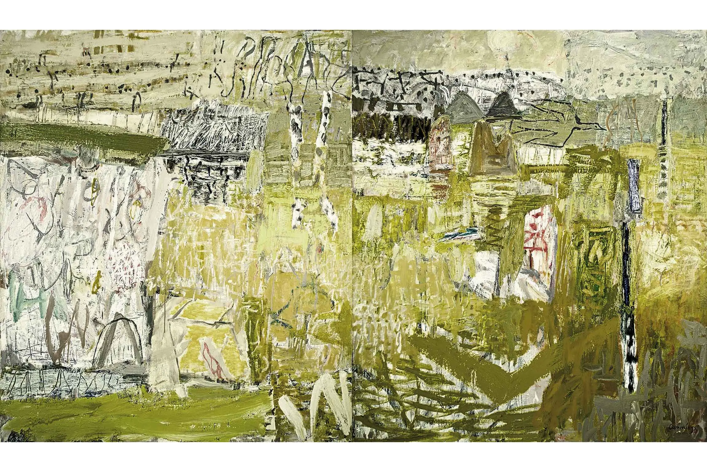 <p>Elisabeth Cummings, \\u2018After the Wet, Elcho Island\\u2019 (2004), oil on canvas.  Chroma Collection. Donated through the Australian Government\\u2019s Cultural Gifts Program by Jim Cobb, 2013.</p>\\n